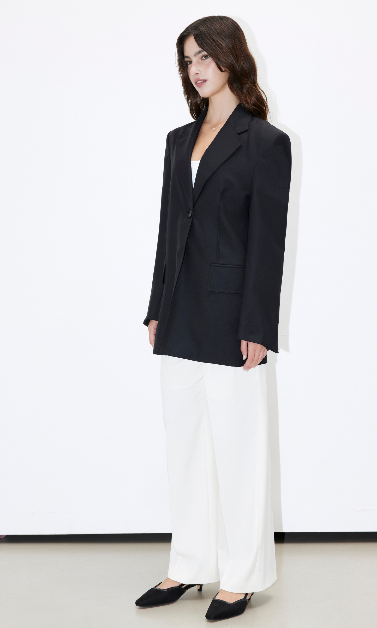 Wool Tailored Overfit Blazer