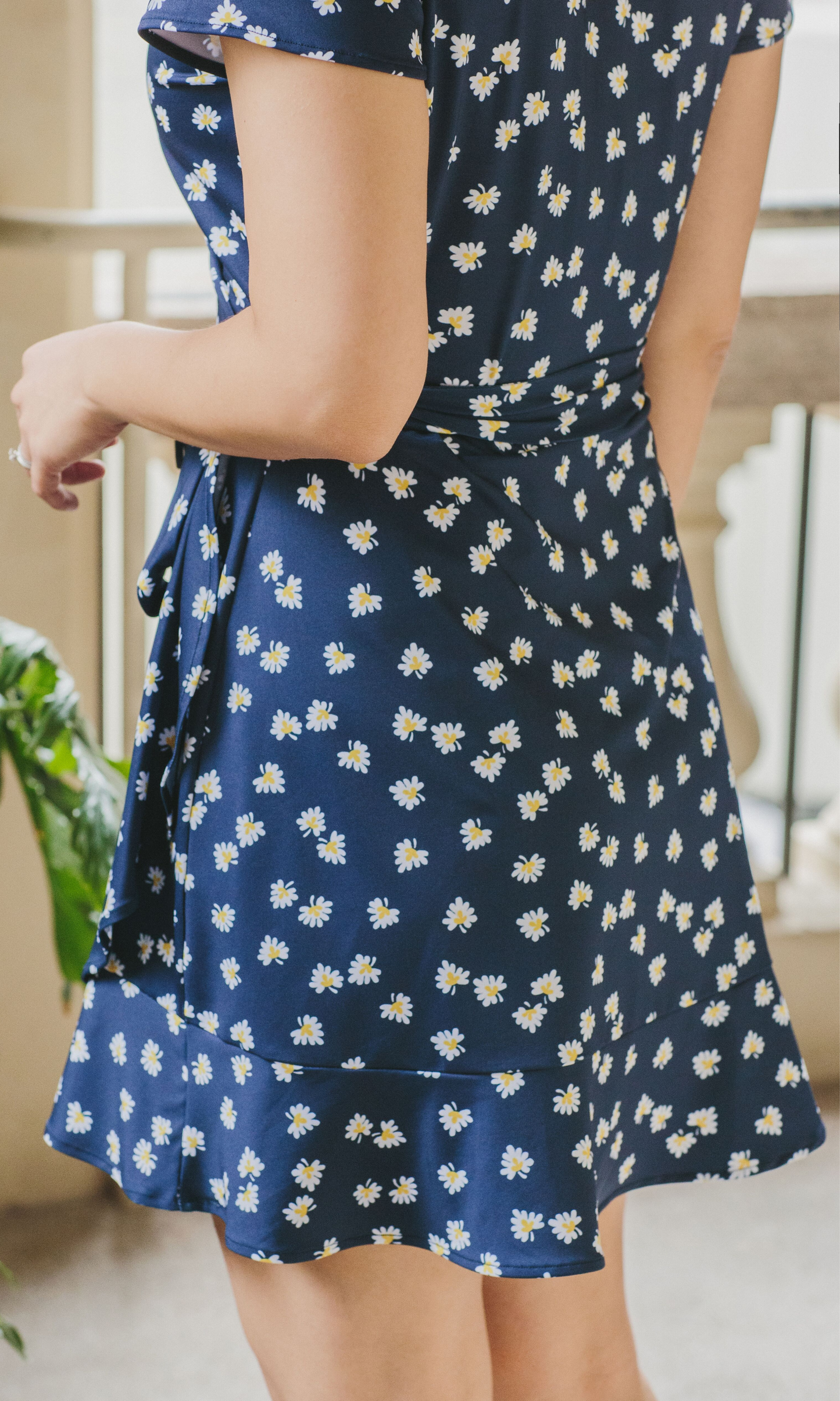 Daisy Ruffle Wrap Dress