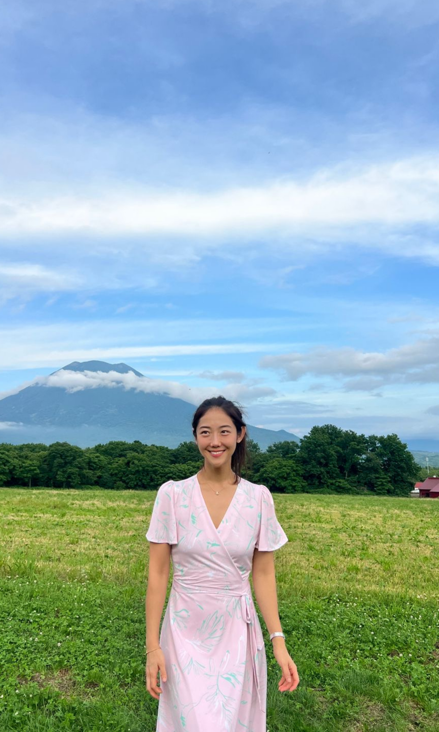 Pink Niseko Wrap Dress (Ready to Wear)