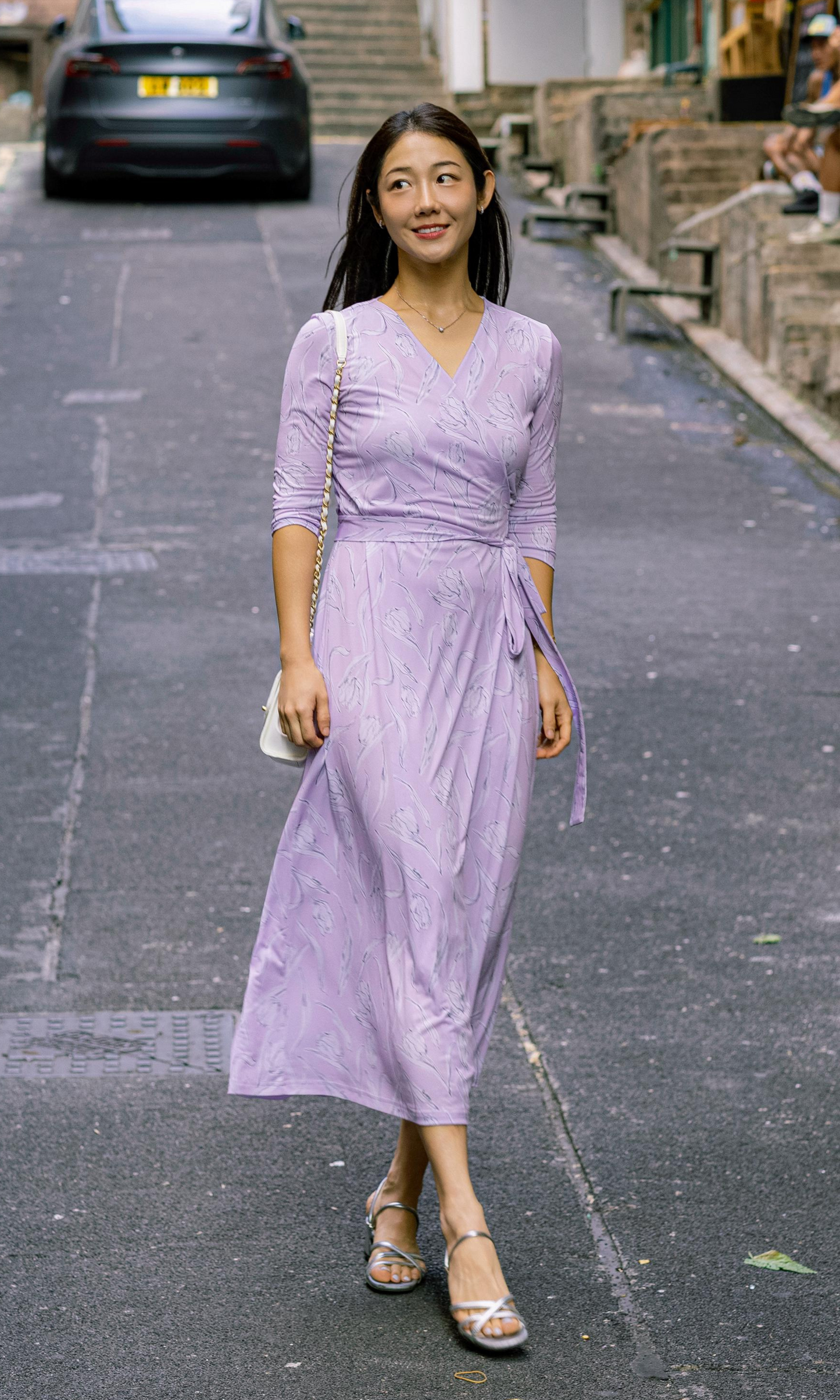 Lavender Sienna Wrap Dress (Made to Order)