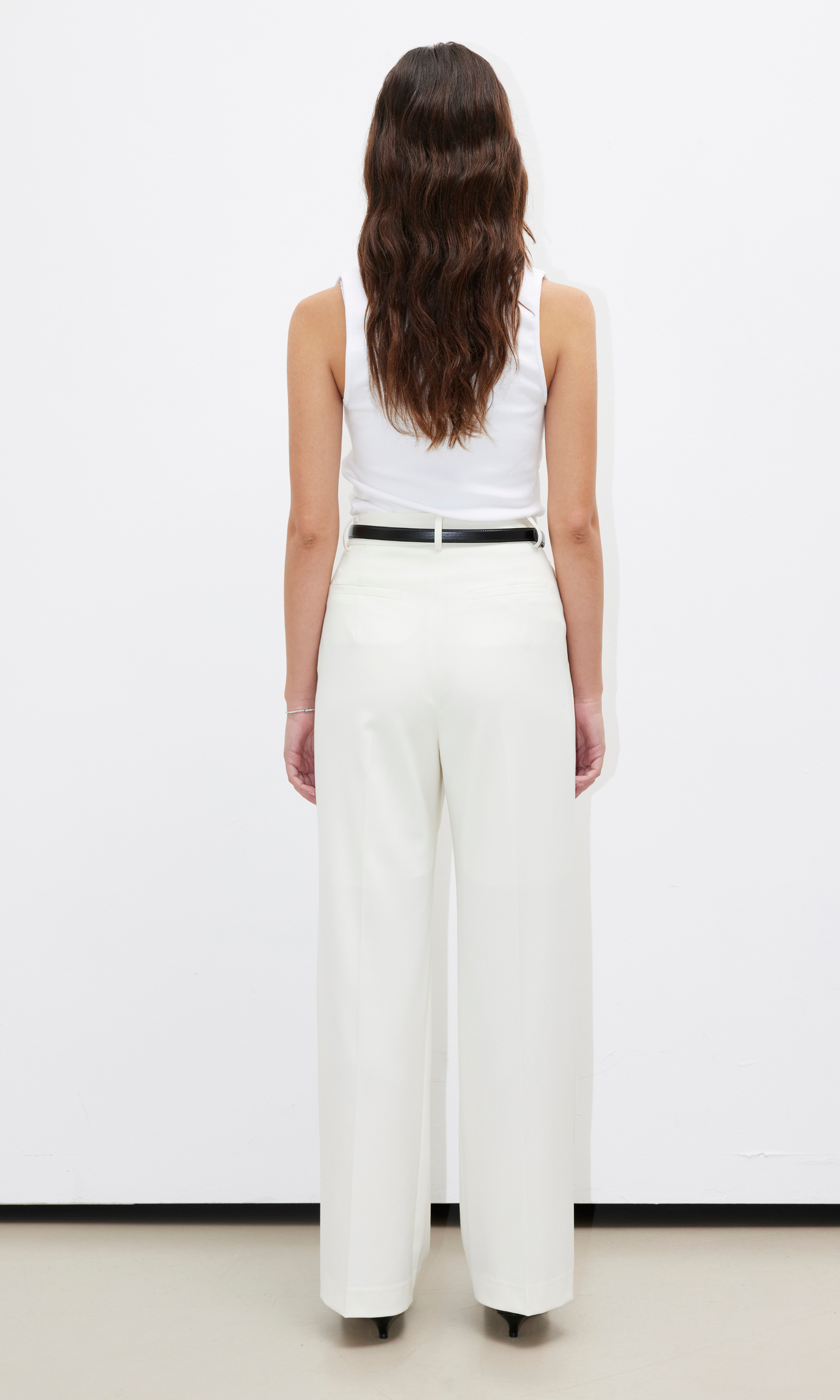 Mayfair Wide Pants (Ivory)