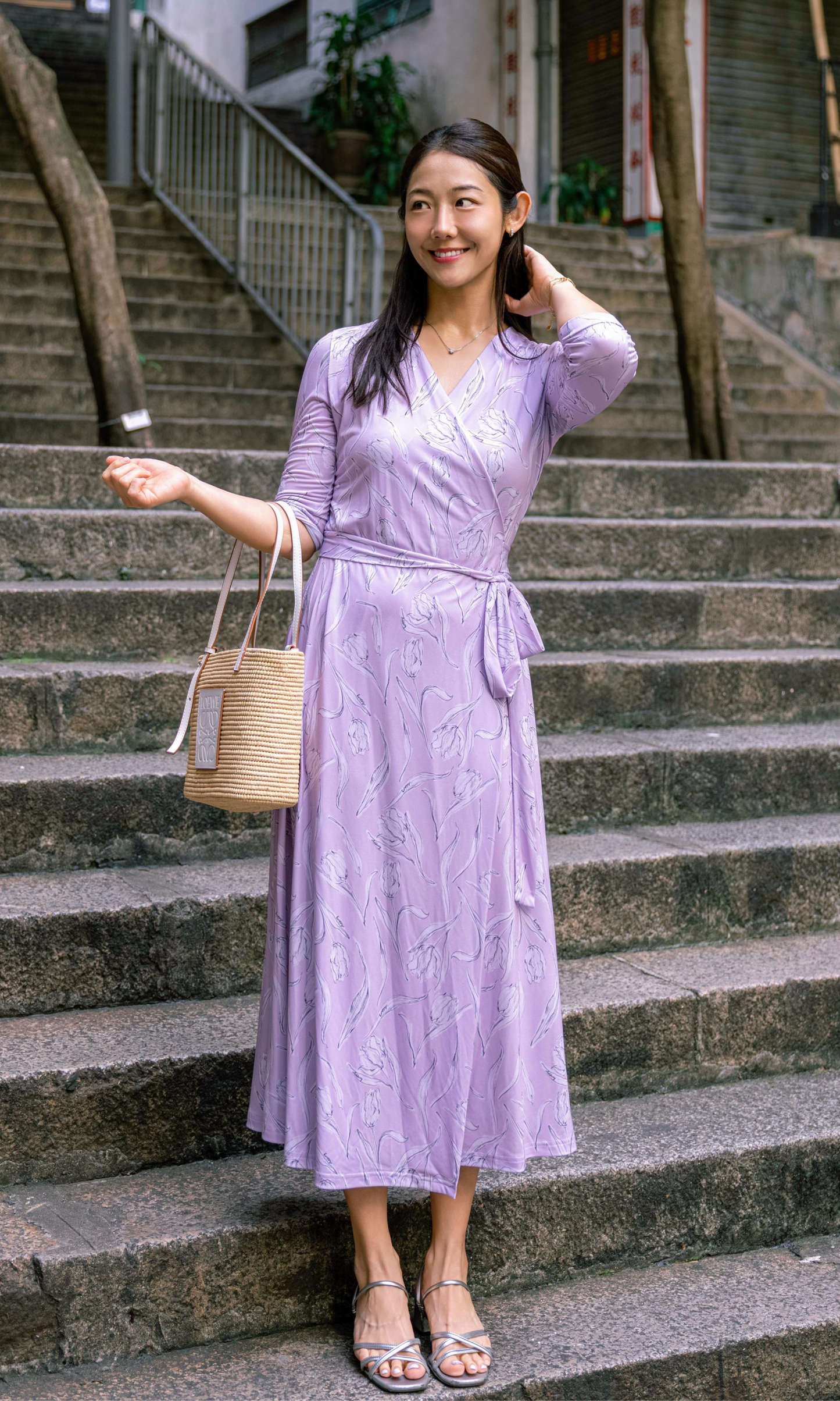 Lavender Sienna Wrap Dress (Made to Order)