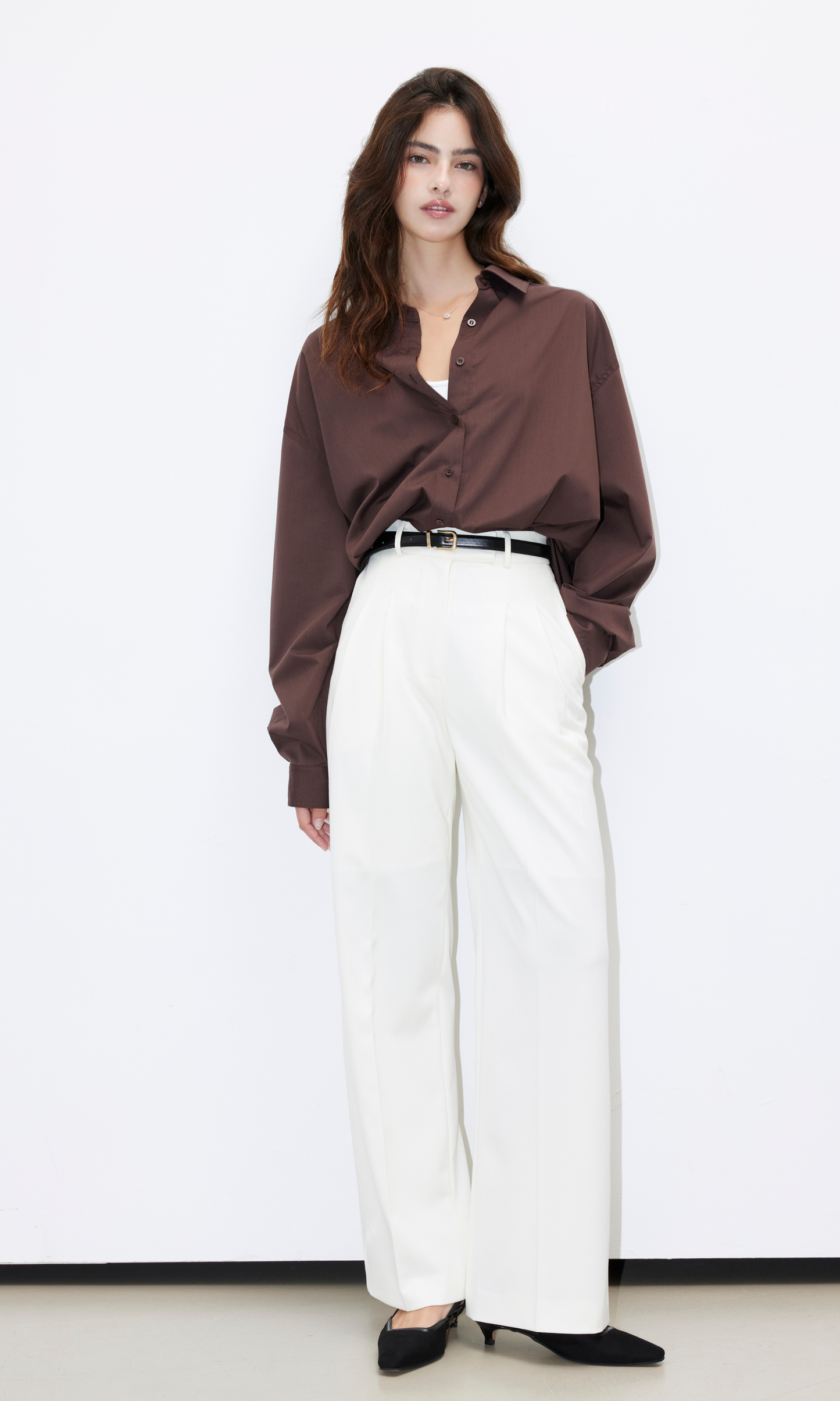 Mayfair Wide Pants (Ivory)