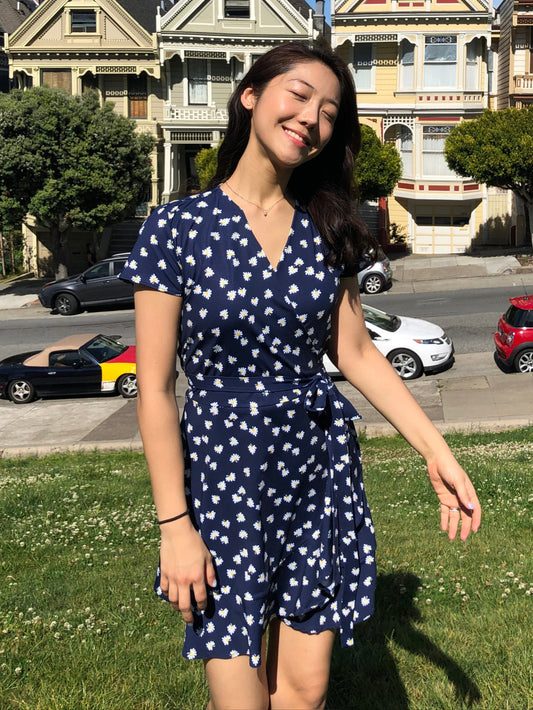 Daisy Ruffle Wrap Dress